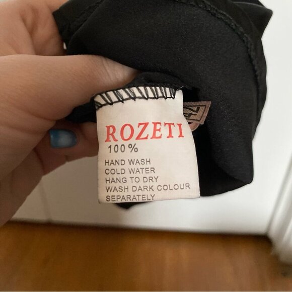 Rozeti Black and White Strappy Top with Bow Tuxedo - Picture 6 of 6